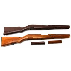 TWO CHINESE SKS 56 STOCK SETS WITH HAND GUARDS