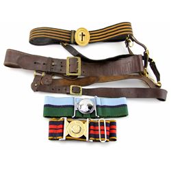 MIXED SWORD BELT LOT OF 4