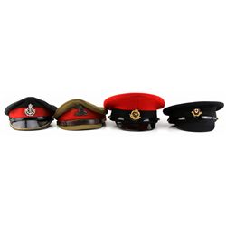 EUROPEAN VISOR CAP LOT OF 4