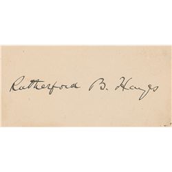 Rutherford B. and Lucy Hayes
