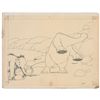 Image 1 : Gertie and Jumbo the Mastodon production drawing from Gertie the Dinosaur