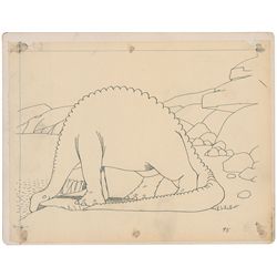 Gertie the Dinosaur production drawing from Gertie the Dinosaur