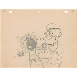 Popeye and Billy Boop production drawing from Sock-a-Bye, Baby