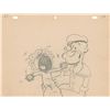 Image 1 : Popeye and Billy Boop production drawing from Sock-a-Bye, Baby