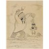 Image 2 : Popeye and Indian Chief concept drawing for a movie poster from Big Chief Ugh-Amugh-Ugh