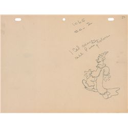 Koko the Clown production drawing from a Fleischer Production