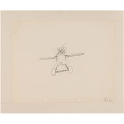 Mickey and Minnie Mouse production drawing from Plane Crazy