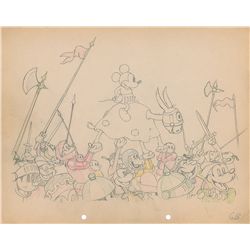 Mickey Mouse production drawing from Ye Olden Days