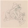 Image 2 : Mickey Mouse and Black Pete production drawing from Two-Gun Mickey