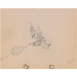 Mickey Mouse production drawing from Two-Gun Mickey