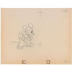 Mickey Mouse production drawing from Mickey’s Service Station