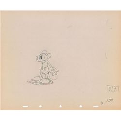 Mickey Mouse production drawing from Mickey’s Rival