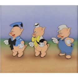 The Three Little Pigs production cel from The Three Little Pigs