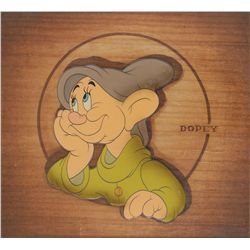 Dopey production cel from Snow White and the Seven Dwarfs