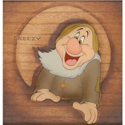 Sneezy production cel from Snow White and the Seven Dwarfs