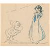 Image 2 : Snow White and Doc concept drawing from Snow White and the Seven Dwarfs