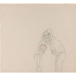 Wicked Witch production drawing from Snow White and the Seven Dwarfs