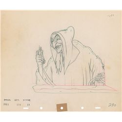 Wicked Witch production drawing from Snow White and the Seven Dwarfs