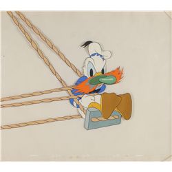 Donald Duck production cel from Boat Builders