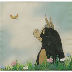 Ferdinand the Bull with Butterfly production cel from Ferdinand the Bull