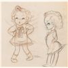 Image 2 : Shirley Temple concept drawing by T. Hee from The Autograph Hound