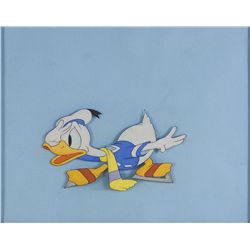 Donald Duck production cel from The Hockey Champ