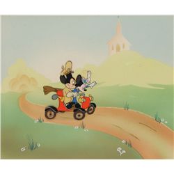 Mickey and Minnie Mouse production cel from The Nifty Nineties