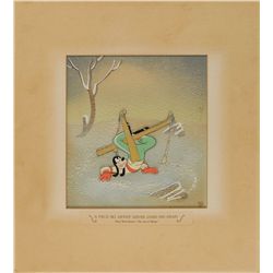 Goofy production cel from The Art of Skiing