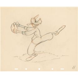 Goofy set of (2) concept storyboard drawings from How to Play Baseball