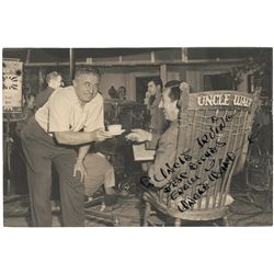 Walt Disney signed photograph inscribed to Irving Sindler