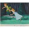 Image 1 : Peter Pan and Wendy production cel and production background setup from Peter Pan