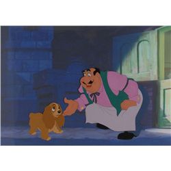 Lady and Tony production cel from Lady and the Tramp