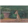 Image 1 : Tramp production cel and production background from Lady and the Tramp