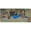 Image 1 : Briar Rose, Merryweather, and Dancing Broom production cels and pan production background from Sleep
