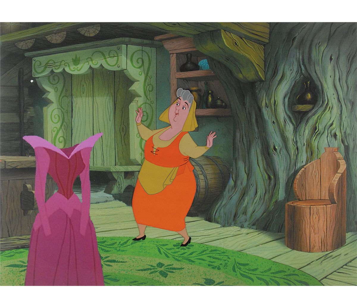 Flora Production Cel From Sleeping Beauty