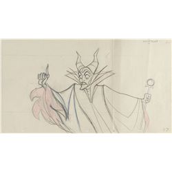 Maleficent pan production drawing from Sleeping Beauty