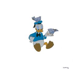 Donald Duck production cel from a Disney Theatrical Short Cartoon