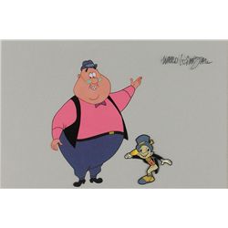 Jiminy Cricket and Ranger Woodlore art corner cel from the The Mickey Mouse Club TV Show