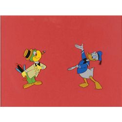 Donald Duck and Joe Carioca production cel from a Disney TV Show