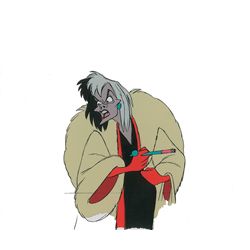 Cruella De Vil production cel from 101 Dalmatians