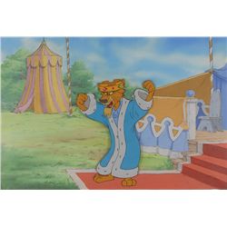 Prince John production cel and production background from Robin Hood