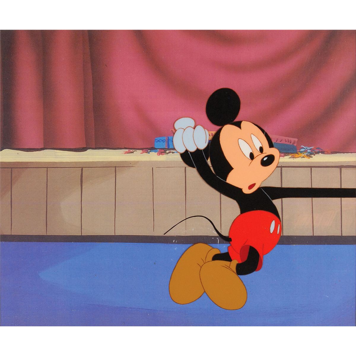 Mickey Mouse Production Cel From Disney Television