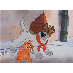 Oliver and Dodger limited edition cel from Oliver and Company