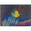 Image 2 : Flounder production cel from The Little Mermaid