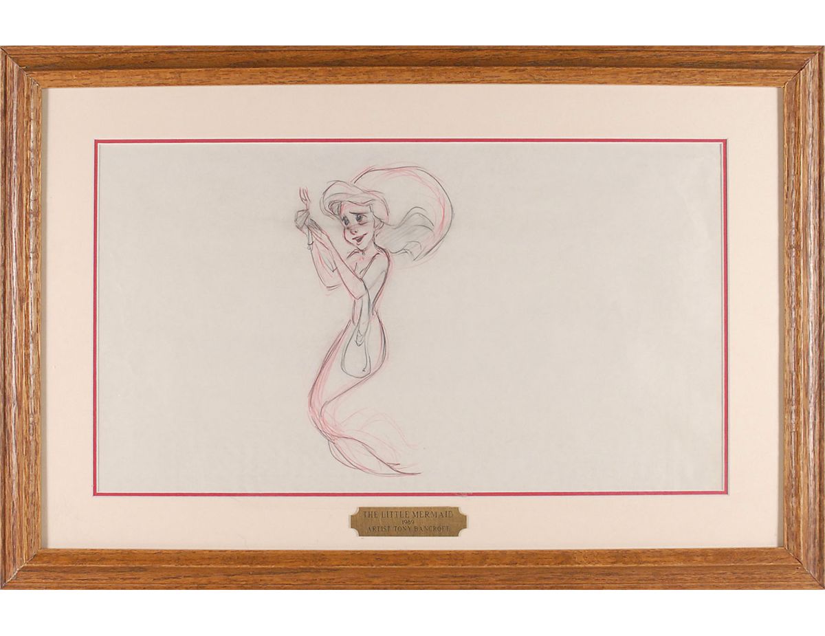 Ariel Rough Production Drawing From The Little Mermaid Ariel Rough Production Drawing From The Little Mermaid