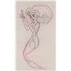Image 3 : Ariel ‘rough’ production drawing from The Little Mermaid