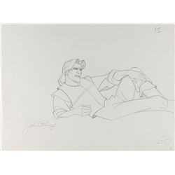 Captain John Smith production drawing from Pocahontas