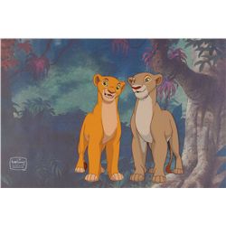 Simba and Nala production cel from The Lion King 2