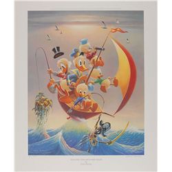 Carl Barks limited edition signed lithograph ‘Sailing the Spanish Main’