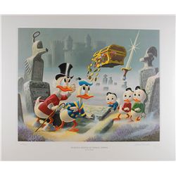 Carl Barks limited edition signed lithograph ‘Dubious Doings at Dismal Downs’